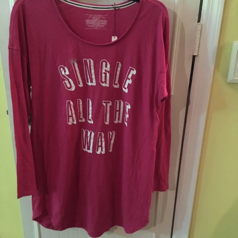 Victorias Secret Sleepshirt Single All The Way NWT - Picture 2 of 4